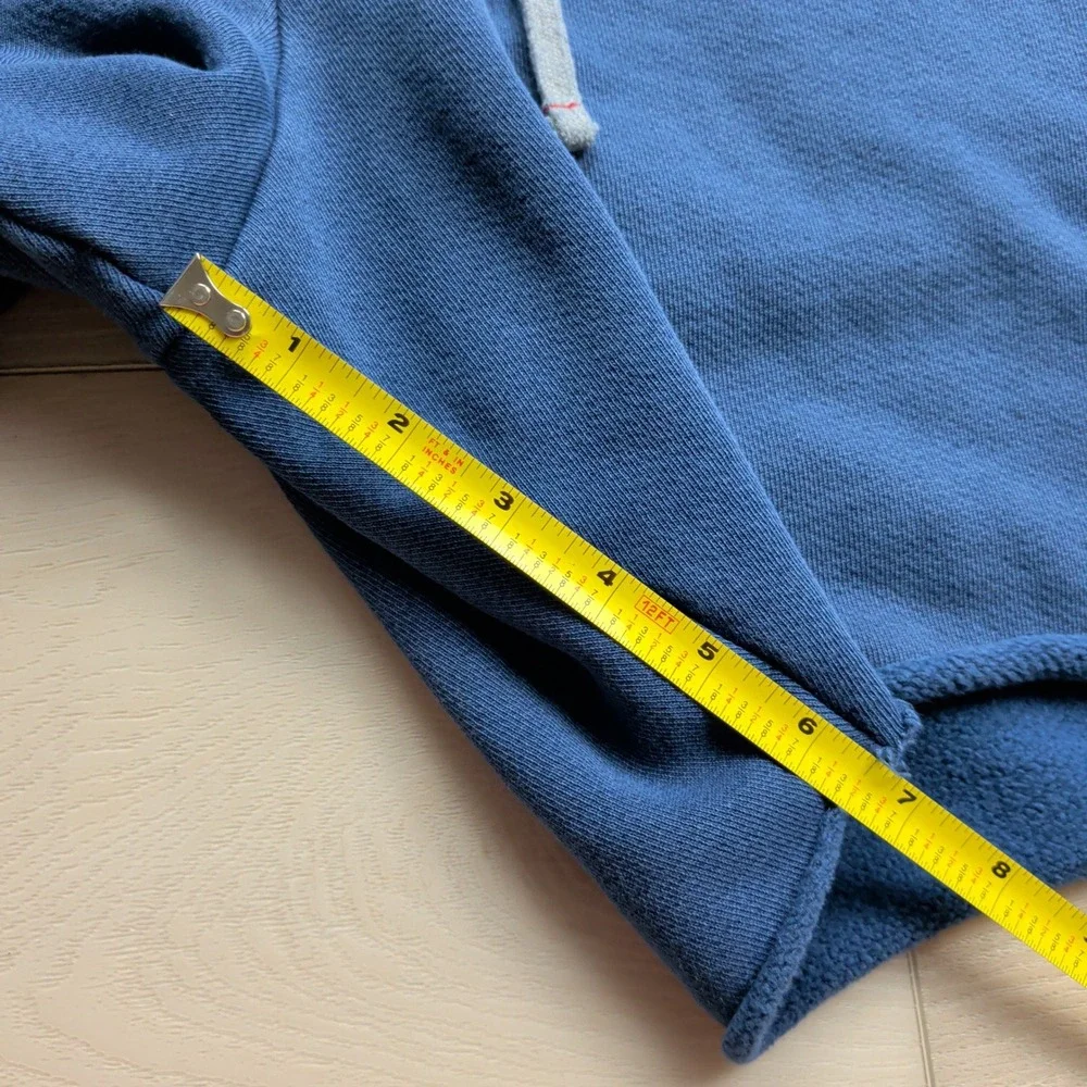 Les Tien Heavyweight Yacht Shorts Mens XL Blue Structured Fleece Made in USA